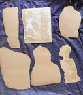 Antique Victorian 1880s Women Children Floral Paper Litho Die Cut Scrap Lot