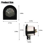 Anftdco Car Water Temp Gauge  2 Inch 52mm 100-250    Temperature Black 