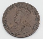 1919 Canada Large Cent - King George V Canadian 1c Penny Coin -