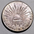 Mexico 1886 Go Rr  Guanajuato Mint Silver 8 Real C25-542