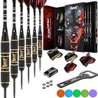  Steel Tip Darts Set - 3 6 12 Pack Brass Darts Metal Tip Set With Exquisite 