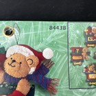  89  Bucilla Santa Bear With Toy Train Felt Applique 4 Ornament Kit 84438