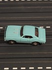 Aurora T-jet  1388 Turquoise  67 Chevy Camaro Ss Ho Scale Slot Car 