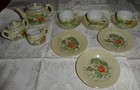 Vintage 1930   s 12 Piece Japan Porcelain Child   s Tea Set