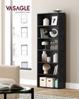 Bookshelf  23 6 Inches Wide  6-tier Open Bookcase With Adjustable Storage She   