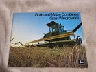 Vintage 1974 John Deere Combine Brochure 3300 4400 6600 7700 Gas Diesel Engines