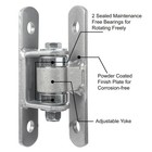 Heavy Duty Bolt On Sealed Bearing Outdoor Gate Hinges - Bolt Onto Gate And Po   