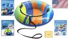 Durable 47   Sledding Snow Tube With Handles   Easy Inflation For Winter Sports