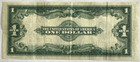 1923  1 One Dollar Us Silver Certificate Large Note - Blue Seal - Horse Blanket