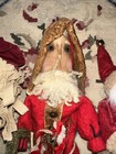 Lot 3 Primitive Folk Art Santa Claus Country Christmas Figures