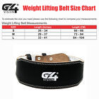 Leather Weight Lifting Belts 4  Gym Fitness Bodybuilding Heavy Workout Support