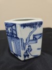 Rare Antique Chinese Estate Porcelain Brush Holder Warrior Lot  6