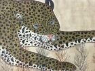 1980s Jamie Parlade Designer Cheetah Painting Handmade On Canvas 36in X 24in