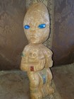 Glowing Blue Eyes Large Alien Statue From Guerrero Mexico Ojuelos