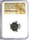 Marc Antony Ar Denarius Silver Galley Coin 32 Bc - Certified Ngc Choice Xf  ef 