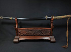 Japanese Sword Former Japanese Navy Tachi Sword Mounting Wooden Blade 38 0 In