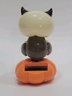 Vintage Halloween Pumpkin Owl Dancing Toy Figurine Solar Powered Fall Season 