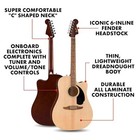 Fender California Debut Redondo Ce Series Acoustic Guitar  Beginner Guitar
