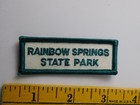 Rainbow Springs Florida State Park  Vintage Patch Hat Vest Badge  Souvenir