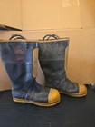 Black Diamond Firefighter Rubber Black yellow Boots Size 10 1 2m Medium