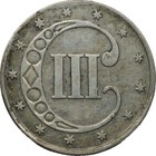 1853 Three Cent Silver - Vf