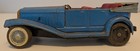 Vintage Pressed Steel Toy Car Convertible Roadster 1920s 1930s Style Rusty