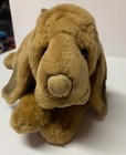 Animal Alley Hound Dog Plush Floppy Brown Hunting Puppy Brown Black Stuffed Toy 