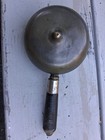 1900 s Antique Brass Firefighter Town Crier Handheld Muffin Alarm Bell Works 