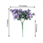 4 Lavender 11  Daisy Bushes Faux Silk Flowers Wedding Party Events Home Supplies
