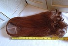 Large Long Vintage Doll Wig Size 14  Circ  Med  Chestnut Brown For Antique Dolls