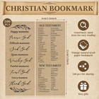 100 Pcs Bible Verse Bookmarks Books Of The Christian Brown 