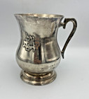 Antique Jewish Washing Hand Cup Hebrew Silver Plated Judaica Blessing