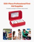 Vevor First Aid Kit 500 Pieces Large Survival Bag Emergency Medical Supplies