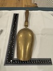 Antique English Brass Grain Sugar Nuts Shovel Scoop Wood Handle