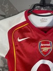 Arsenal Jersey Home Football Shirt 2004 - 2005 Red Nike Kids Young Size Xs Ig93