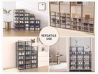 Mpm Shoe Box 12pcs  Stackable Clear Plastic Shoe Organizer  Shoe Rack  Sneaker