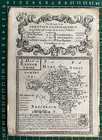1720 Antique Map  Radnorshire  Wales - Owen   Bowen