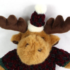 Dan Dee Collectors Choice Moose Plush Christmas Sweater   Hat Holiday 12 