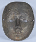 Vtg Solid Brass Human Face Mardi Gras Decorative Mask 5 25  Wall Hanging Decor