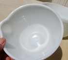 2 Vintage Pyrex Hamilton Beach Ribbed Mixing Bowls For Stand Model G Milk Glass