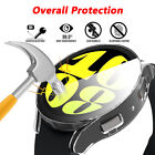 For Samsung Galaxy Watch 7 6 5 4 Hard Case Screen Protector Tempered Glass Cover