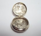 Antique Victorian Era Dutch Sterling Silver Pill Snuff Box  London Import 1891