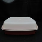 4 Vtg Tupperware Keeper Containers Paprika yellow 1292 1294 W  Lid
