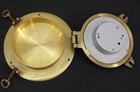 Vintage Brass Weather Marine Barometer Porthole 7  Round