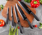 19-piece Stainless Steel Knife Block Set Kitchen Cooking Knives With Sharpener