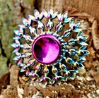 Flower Metal Multi Color Fidget Spinner Toy Boys Girls Kids Adults Adhd Focus    