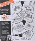 Aunt Marthas 4026 Big Wheels Motorcycle Truck Nascar Embroidery Transfer Pattern