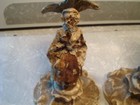 Victorian Cast  Iron Candle Stick Holders 19th Century