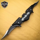 11 5  Dark Knight Rises Assisted Spring Batman Dual Blade Folding Knife Bane