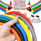 Split Wire Loom Conduit Flex Tubing Automotive Wire Protector Harness Corrugated